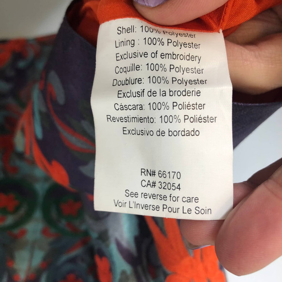 Anthropologie Pankaj & Nidhi Octave Embroidered Flare Purple Mini Dress 10Petite - Picture 9 of 10